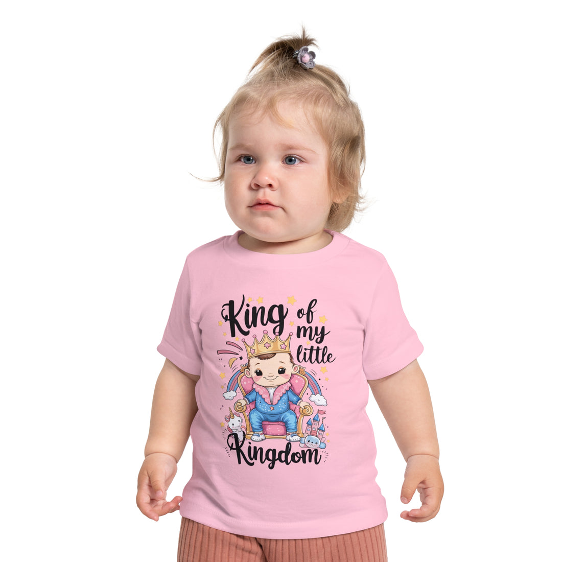 "King of my little kingdom" Baby Short Sleeve T-Shirt