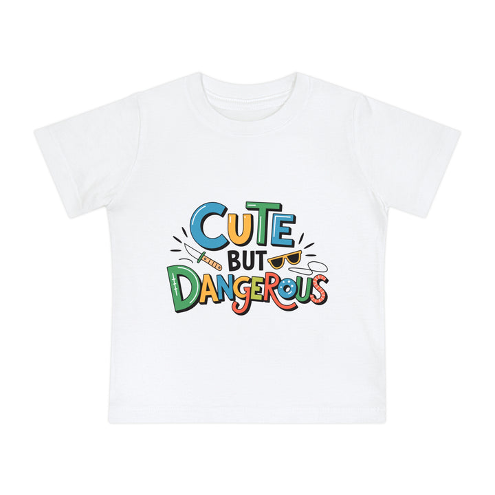 "Cute but dangerous" Baby Short Sleeve T-Shirt