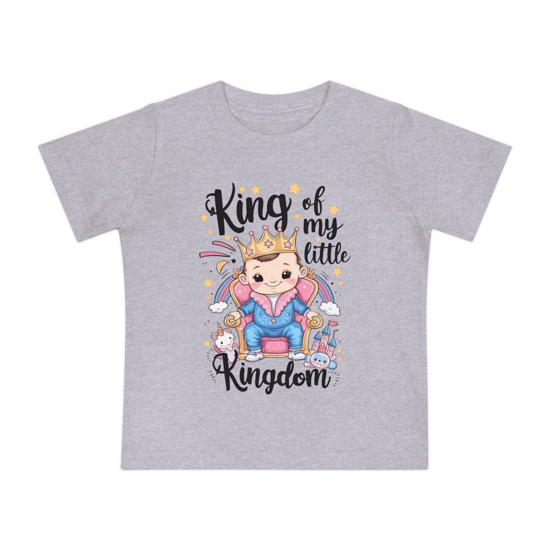 "King of my little kingdom" Baby Short Sleeve T-Shirt