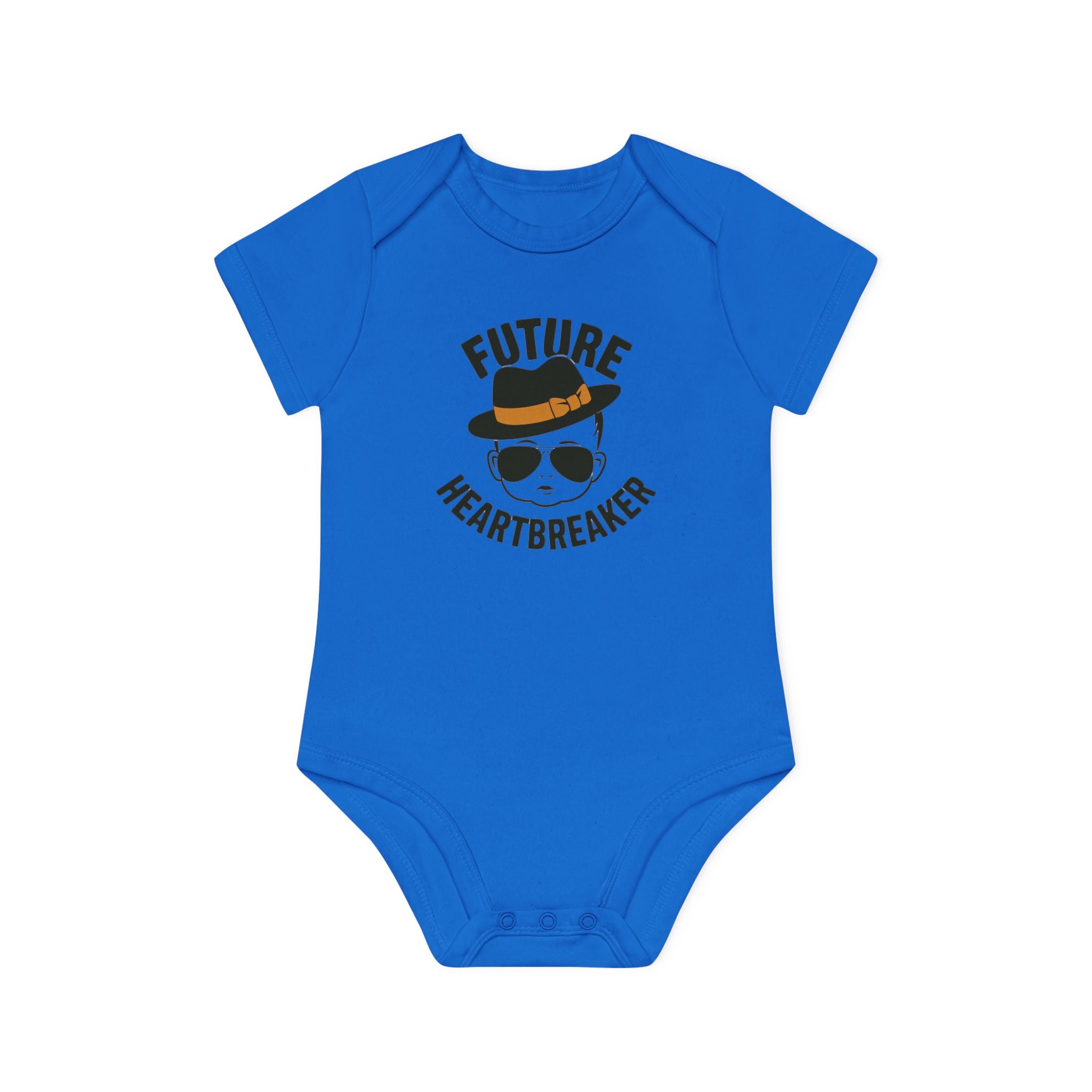 "Future heartbreaker" Baby Organic Short Sleeve Bodysuit