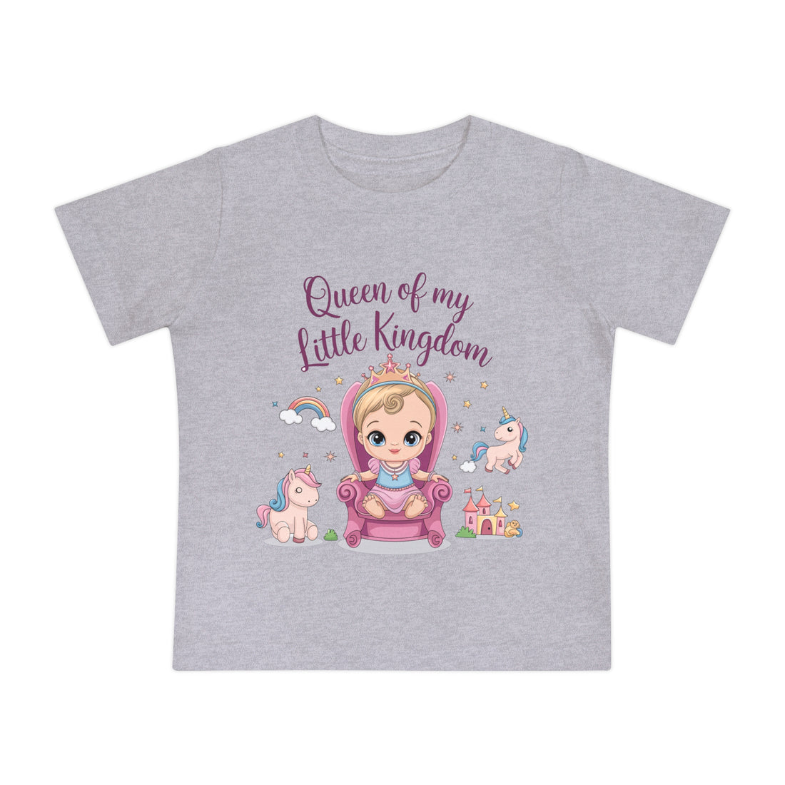 "Queen of my little kingdom" Baby Short Sleeve T-Shirt