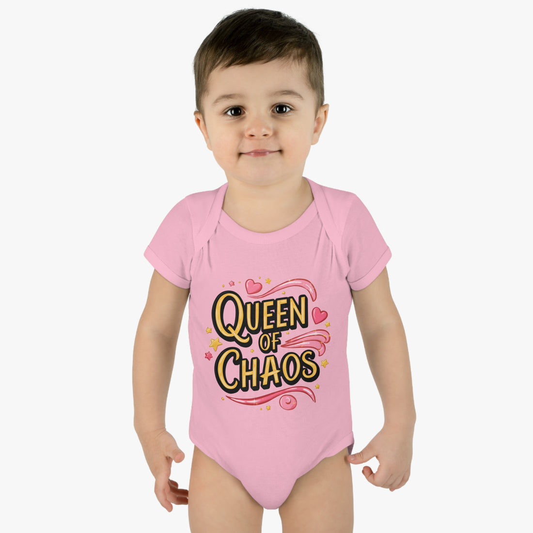 "Queen of chaos" Infant Baby Rib Bodysuit