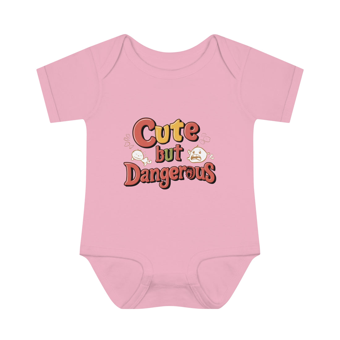 "Cute but dangerous" Infant Baby Rib Bodysuit