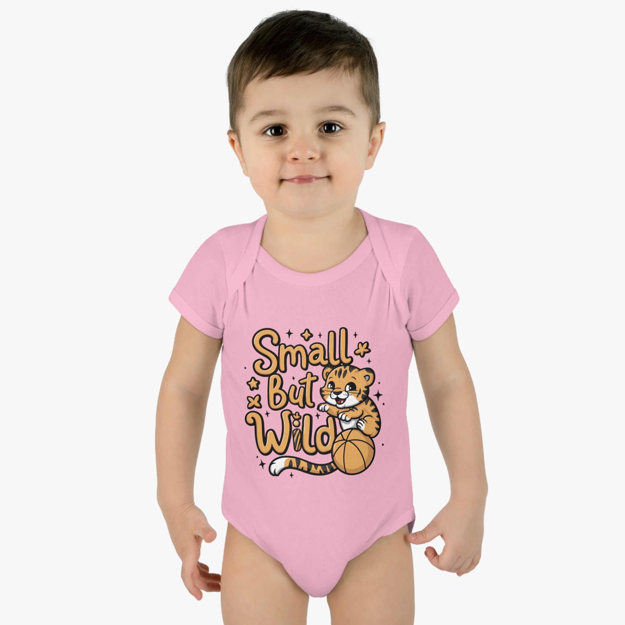 "Small but wild" Infant Baby Rib Bodysuit
