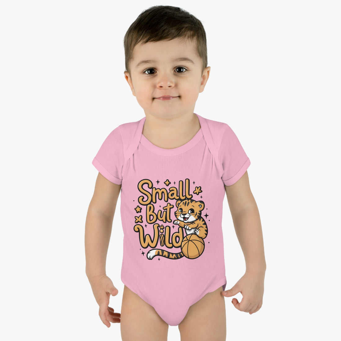 "Small but wild" Infant Baby Rib Bodysuit