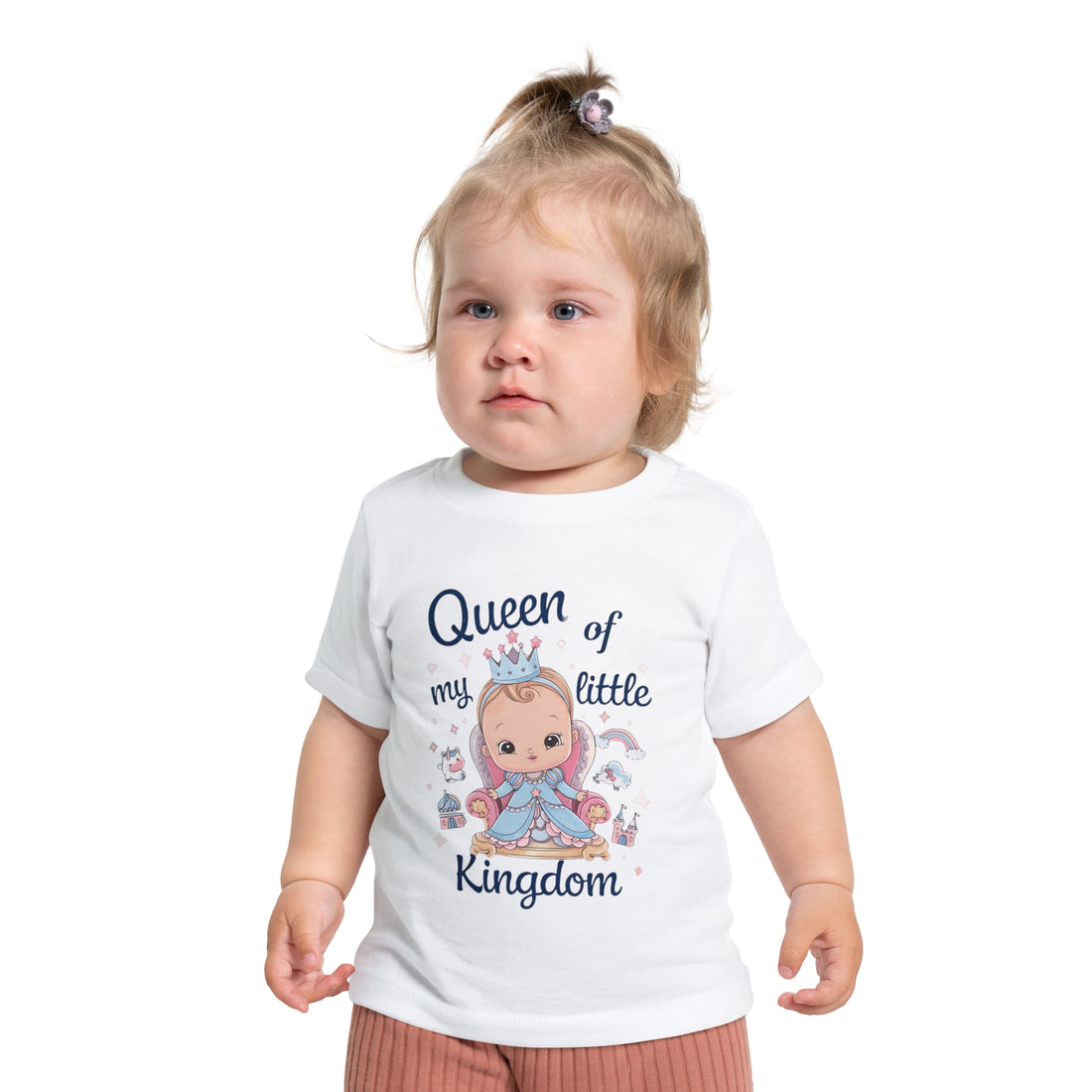 "Queen of my little kingdom" Baby Short Sleeve T-Shirt