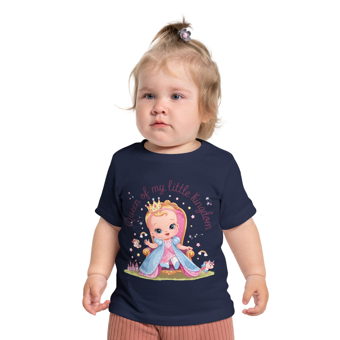 "Queen of my little kingdom" Baby Short Sleeve T-Shirt