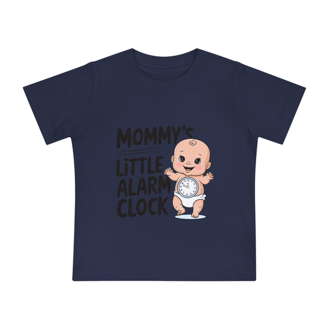 "Mommy's little alarm clock" Baby Short Sleeve T-Shirt