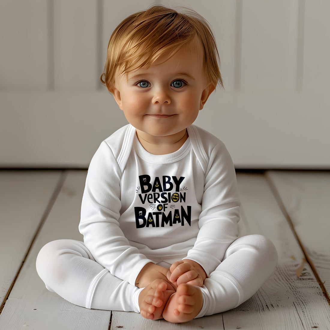 "Baby version of batman" Infant Long Sleeve Bodysuit