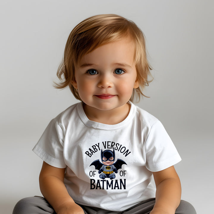 "Baby version of batman" Baby Short Sleeve T-Shirt