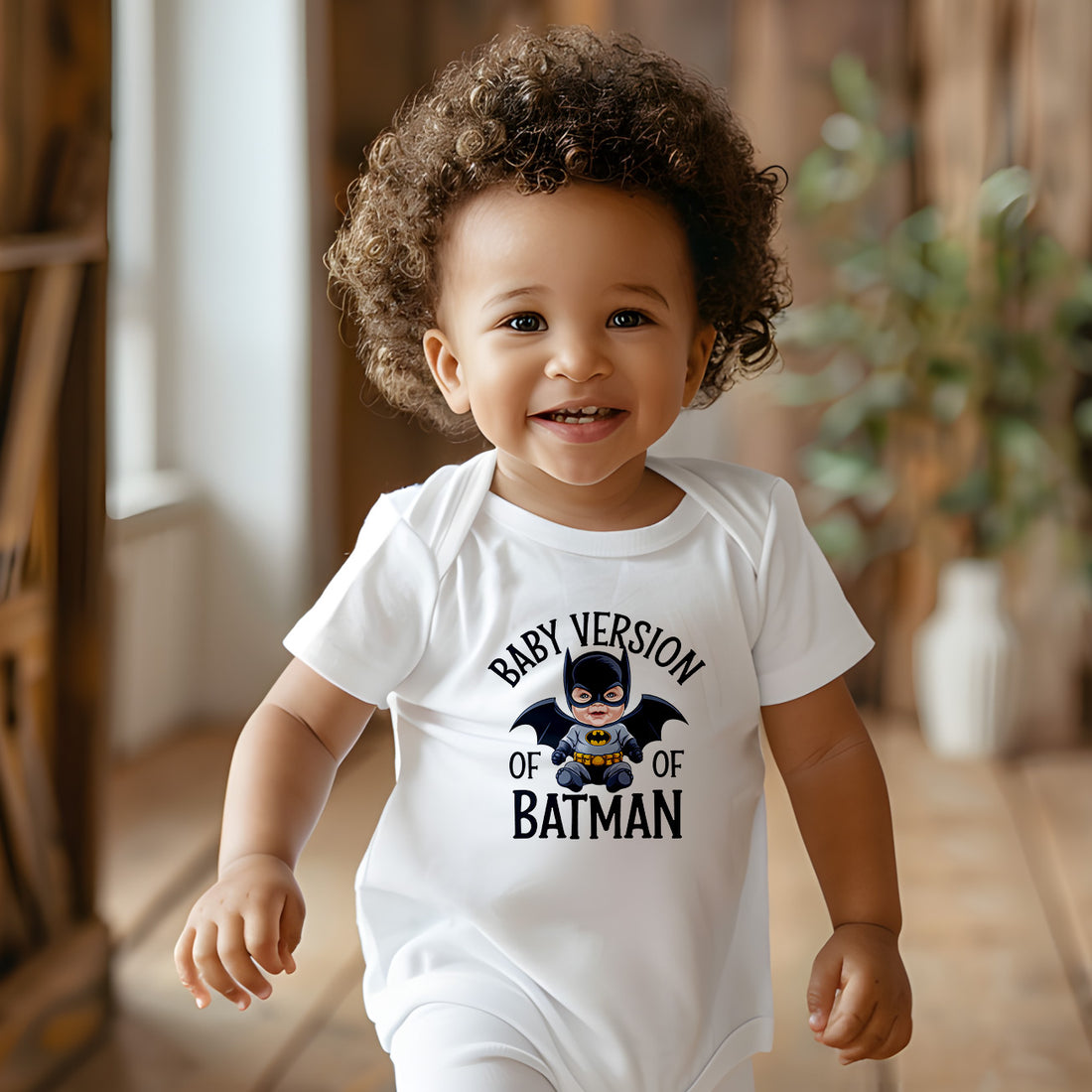 "Baby version of batman" Infant Baby Rib Bodysuit