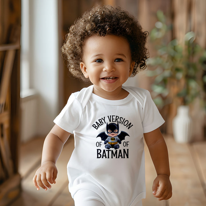 "Baby version of batman" Infant Baby Rib Bodysuit