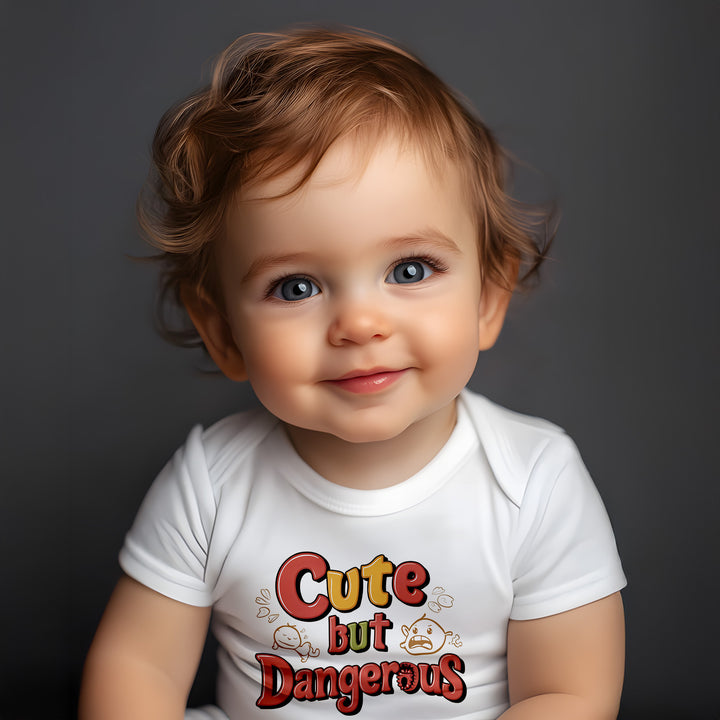 "Cute but dangerous" Baby Short Sleeve T-Shirt