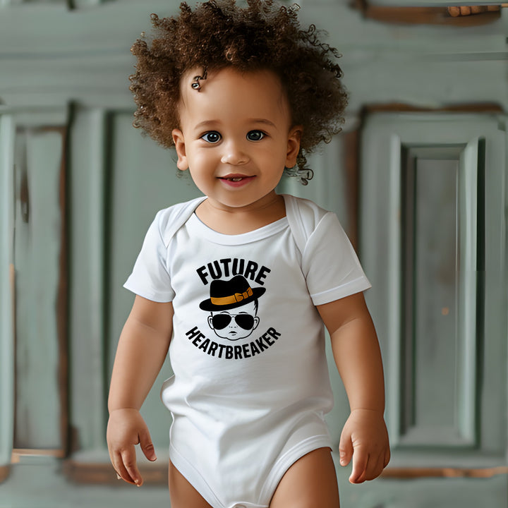 "Future heartbreaker" Baby Organic Short Sleeve Bodysuit