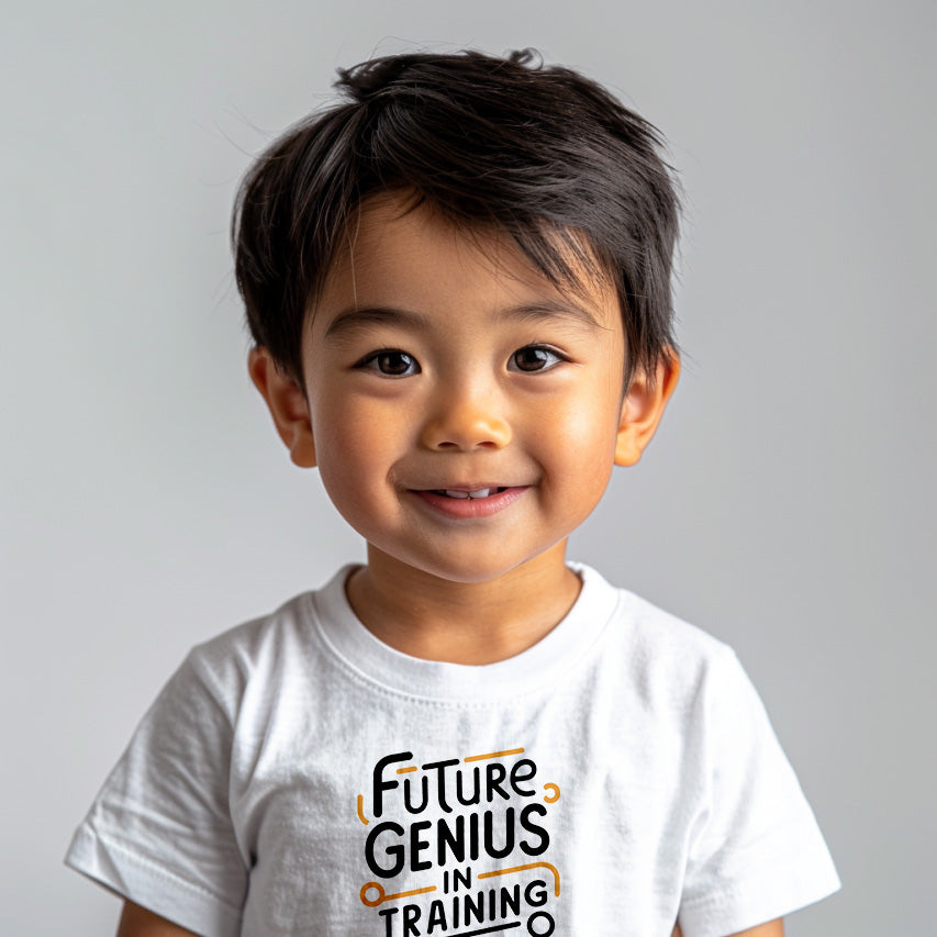 "Future genius in training" Baby Short Sleeve T-Shirt