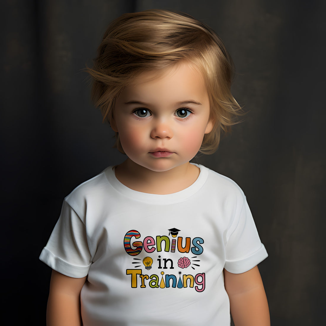 "Genius in training" Baby Short Sleeve T-Shirt