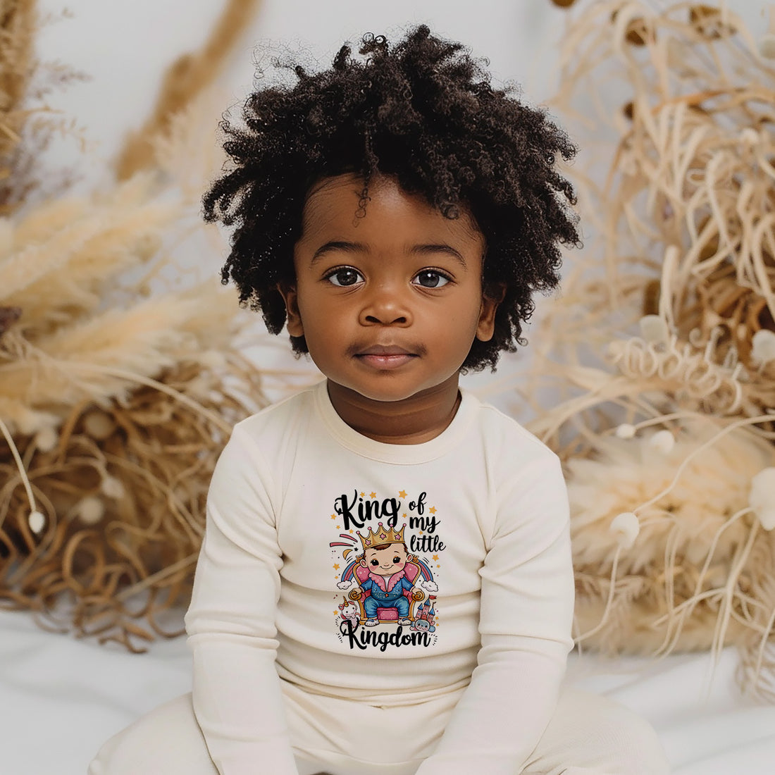 "King of my little kingdom" Infant Long Sleeve Bodysuit