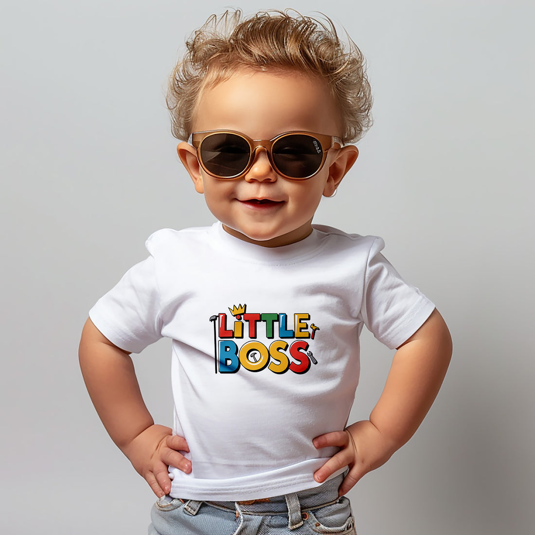 "Little boss" Baby Short Sleeve T-Shirt