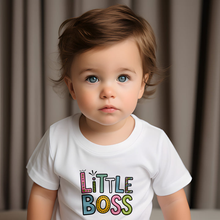 "Little boss" Baby Short Sleeve T-Shirt