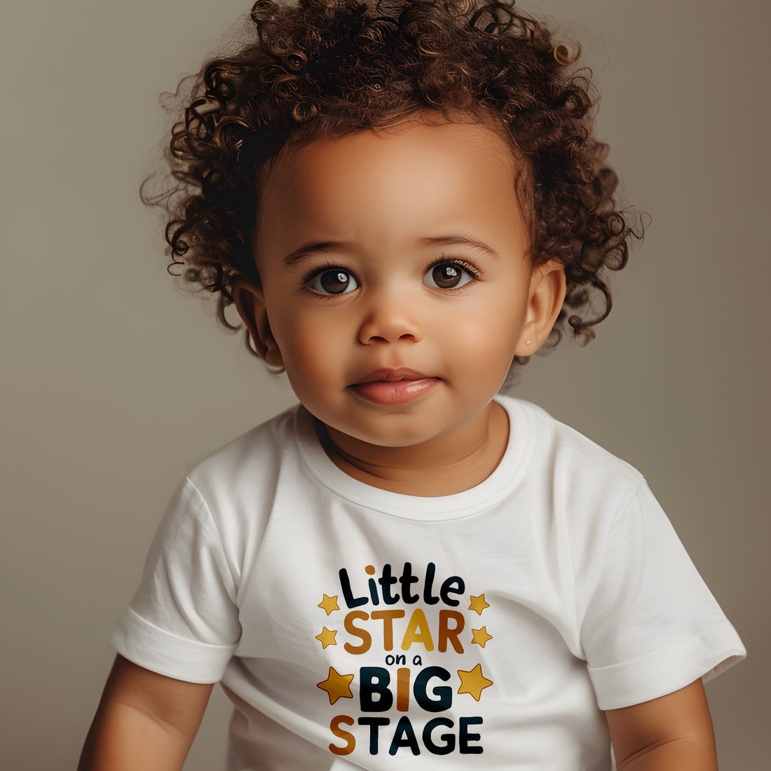 "Little star on a big stage" Infant Fine Jersey Tee