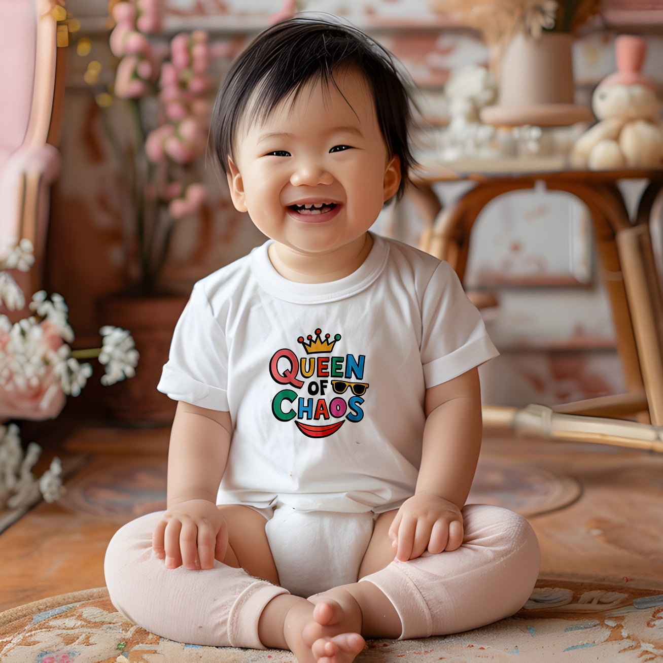 "Queen of chaos" Baby Short Sleeve T-Shirt