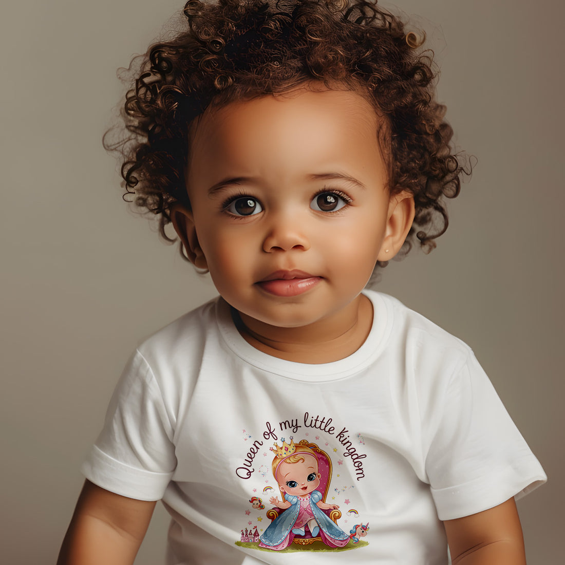 "Queen of my little kingdom" Baby Short Sleeve T-Shirt